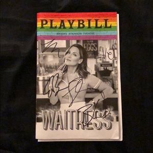 Waitress signed playbill